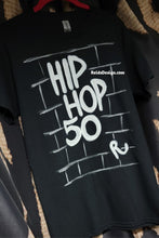 Load image into Gallery viewer, NEW BLACK &quot;HIP HOP 50 BRICK T-SHIRT&quot; Hand Painted by Reids&#39; Design Small Men / Medium Women