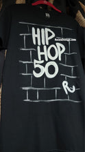 Load image into Gallery viewer, NEW BLACK &quot;HIP HOP 50 BRICK T-SHIRT&quot; Hand Painted by Reids&#39; Design Small Men / Medium Women