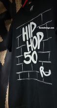 Load image into Gallery viewer, NEW BLACK &quot;HIP HOP 50 BRICK T-SHIRT&quot; Hand Painted by Reids&#39; Design Small Men / Medium Women