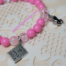 Load image into Gallery viewer, FAITH Acrylic Bead Bracelet  ( size 7.5&quot;)