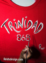 Load image into Gallery viewer, &quot;Trinidad 868 &quot; Hand Painted T-Shirts by Reids&#39; Design.  (Size Men L / Women XL)