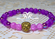 Load image into Gallery viewer, Lion mix Beaded Bracelet......size 8.5&quot;