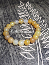 Load image into Gallery viewer, New Green Aventurine and Yellow Agate 8mm Beaded Bracelet Stacked Set (Size 7.5)