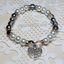 Load image into Gallery viewer, &quot;❤️&quot; Tree of Life Glass Pearls Beaded Bracelet (size 7.5&quot;)