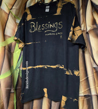 Load image into Gallery viewer, New BLESSINGS  Hand Painted Handmade Bleach Tie Dye T-shirt Men Large / Women XL