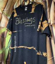 Load image into Gallery viewer, New BLESSINGS  Hand Painted Handmade Bleach Tie Dye T-shirt Men Large / Women XL