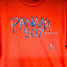 Load image into Gallery viewer, &quot;Panama 507 &quot; Hand Painted T-Shirts by Reids&#39; Design.  (Size Men L / Women XL)