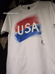 New... USA Hand Painted by Reids' Design (Size Men Large / Women XL)