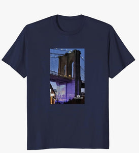 New Navy Brooklyn Bridge T-Shirt ( size mens XL / ladies size 2XL) photo taken by Reids' Visions
