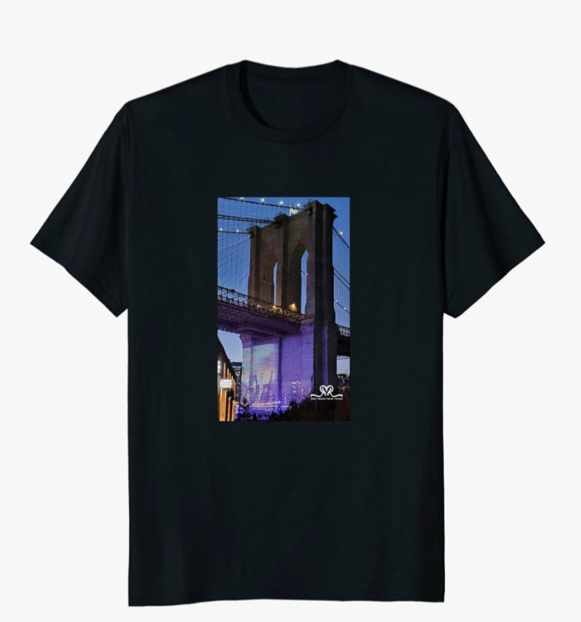 New Black Brooklyn Bridge T-Shirt ( size mens large/ ladies size XL) photo taken by Reids' Visions