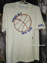 Load image into Gallery viewer, New... New York Sport Basketball 🏀 Orange and Blue Inspired T-shirt Off White Men Medium and Women Large