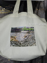Load image into Gallery viewer, New... Jamaica Airplane View Tote Bag. Off White. Photo by Reids' Visions