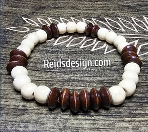 Wood Wrap Bracelet & Anklet Set