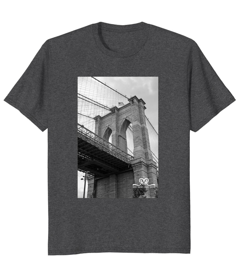 New Gray Brooklyn Bridge T-Shirt ( size mens large/ ladies size XL) photo taken by Reids' Visions