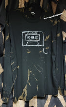 Load image into Gallery viewer, New Reids&#39; Design Hand Painted &quot;Cassette&quot; Bleach Dye Long Sleeve T-Shirt ( size Men XL / 2X Women )