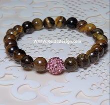 Load image into Gallery viewer, 8mm Tiger Eye Bracelet (sized for Women 7.5&quot;)