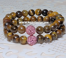 Load image into Gallery viewer, 8mm Tiger Eye Bracelet (sized for Women 7.5&quot;)