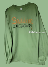 Load image into Gallery viewer, New &quot;Sawubona&quot; is a powerful Zulu greeting from South Africa, translating to &quot;I see you&quot;  Long Sleeve T-Shirts Men Large / Women XL Hand Painted