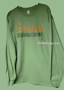 New "Sawubona" is a powerful Zulu greeting from South Africa, translating to "I see you"  Long Sleeve T-Shirts Men Large / Women XL Hand Painted