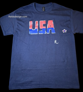 New... USA Hand Painted by Reids' Design (Size Men Large / Women XL)