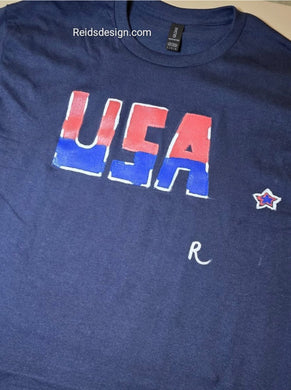 New... USA Hand Painted by Reids' Design (Size Men Large / Women XL)