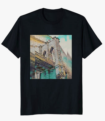 New Black Brooklyn Bridge T-Shirt ( size mens XL / ladies size 2XL) photo taken by Reids' Visions