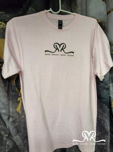 Load image into Gallery viewer, Reids' Design Hand Painted " Reids' Design LOGO MERCH" (size  Medium Men / Large Women) T-shirt (light pink)