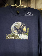 Load image into Gallery viewer, Unisphere stainless-steel Globe at Meadows–Corona Park. Photo taken by us Reids' Visions on one our visits to the US Open. Size Unisex Men large/ Woman XL