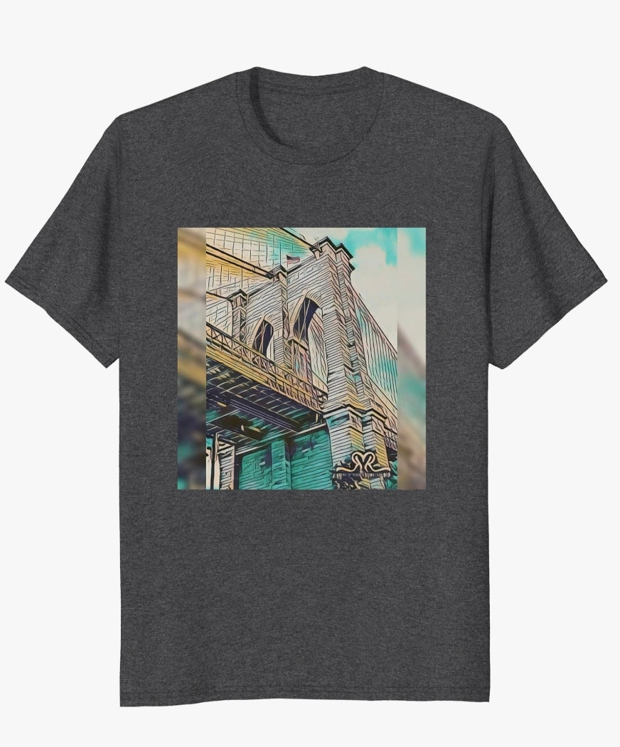 New Gray Brooklyn Bridge T-Shirt ( size mens large/ ladies size XL) photo taken by Reids' Visions