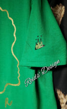 Load image into Gallery viewer, Sale....T-Shirt Gold &quot;Queen&quot; Hand Painted by Reids&#39; Design.  Unisex Large / Women XL