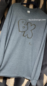 Hand Painted Long Sleeve BK T-Shirts by Reids' Design (Men Large / Women XL)