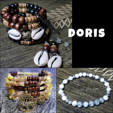 Doris 4 bracelets and 1 earrings