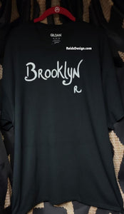BROOKLYN Hand Painted T-Shirts with a little glitter by Reids' Design Men 2x / Women 3x