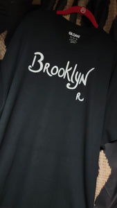 BROOKLYN Hand Painted T-Shirts with a little glitter by Reids' Design Men 2x / Women 3x