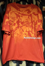 Load image into Gallery viewer, One of a Kind Handmade cotton Reversed Tie Dye / Bleach Tie Dye T-shirts by Reids&#39; Design Men 2X / Women 3X