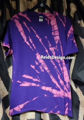 One of a Kind Handmade Reversed Tie Dye / Bleach Tie Dye T-shirts by Reids' Design Men Medium / Women Large