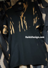 Load image into Gallery viewer, One of a Kind Vneck Handmade Reversed Tie Dye / Bleach Tie Dye T-shirts by Reids&#39; Design Men 2x / Women 3X