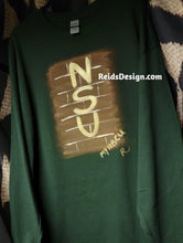 Load image into Gallery viewer, Hand Painted Long Sleeve &quot;NSU&quot; T-Shirt by Reids&#39; Design Men XL / Women 2X