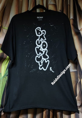 BROOKLYN Hand Painted T-Shirts by Reids' Design ( size Men XL / Women 2X )