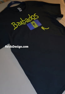 New Barbados Hand Painted T-Shirts by Reids' Design Small Men / Medium Women