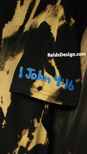 Load image into Gallery viewer, God is Love ❤️ Hand Painted Made Bleach Tie Dye T-shirt Men Large / Women XL