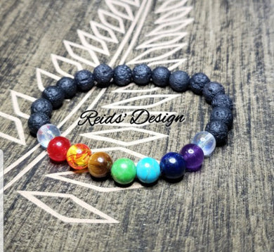 Sale...Chakra Lava Bracelet