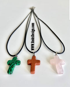 Sale... cross on cord chain set ( colors vary )