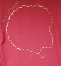 Load image into Gallery viewer, T-Shirt Gold &quot;Queen&quot; Hand painted by Reids&#39; Visions.  Unisex Medium / Women Large