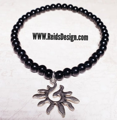 Sale.....SUN Black Bead Anklet