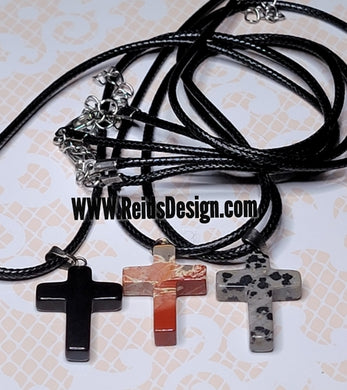 Sale... cross on cord chain set