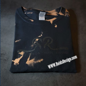 Reids' Design Hand Painted " Reids' Design LOGO MERCH" ( size XL Men / 2XL Women ) Reverse Tye Die T-shirt