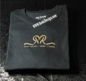 Reids' Design Hand Painted " Reids' Design LOGO MERCH" (size Small Men / Medium Women ) T-shirt