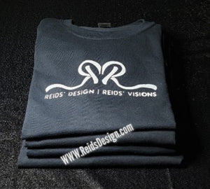 Reids' Design Hand Painted " Reids' Design LOGO MERCH" (size  large Men / XL Women) T-shirt