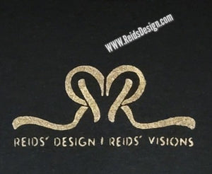 Reids' Design Hand Painted " Reids' Design LOGO MERCH" (size Medium Men / Large Women L) T-shirt